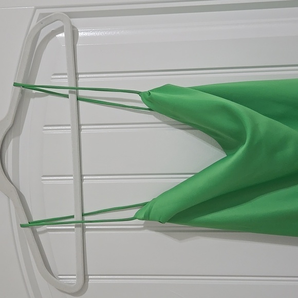 Mango Lupe cowl neck dress in green Sz S NWT - Picture 4 of 7